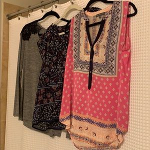 Lot of 3 women’s tops size M